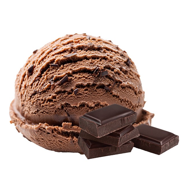 Saldējums ar šokolādes garšu un šokolādes gabaliņiem "MELNĀ ŠOKOLĀDE" 2,5kg/4L