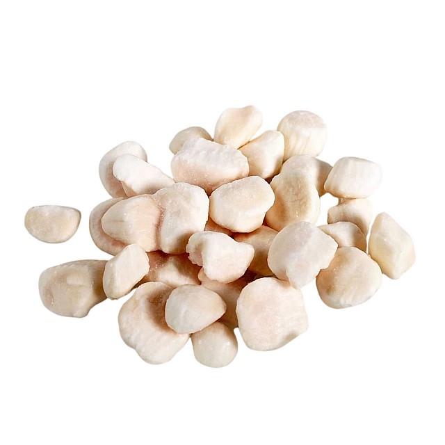Sea scallop meat 10/20 roe-off, 1kg in block, 100% NW, Ultramar