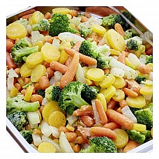 Обжаренные овощи в соусе (брокколи, кольраби, морковь) 1.5кг