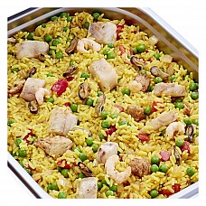 Paella Ole, (rice, Alaska pollock fillet, shrimps, mussels, chicken breast) 1.5kg