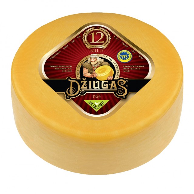 Cheese Džiugas (12 month), ~1-1,2kg