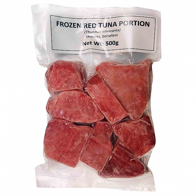 Tuna mini steaks, 500g in vacuum 100% NW, (10kg) Vietnam