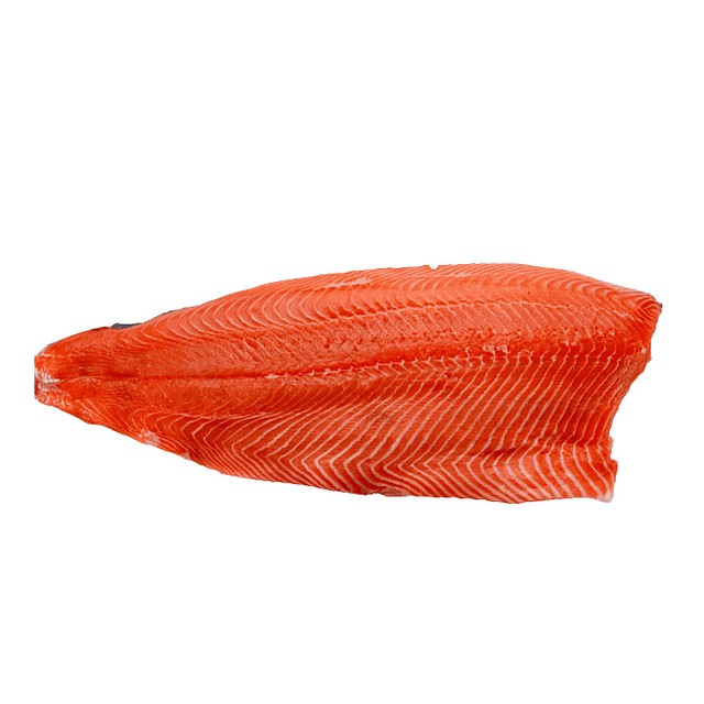 Coho (silver) salmon fillet with skin, D category PREMIUM, boneless, 1.2 kg+, frozen (10 kg), Chile