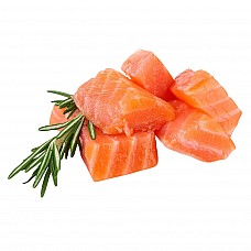 Industrial skinless salmon pieces 2.5 kg vacuum  Chile