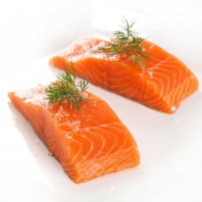 Atlantinių lašišų filė porcijos be odos, 150g/vnt, vakuume, 5kg, šaldytu