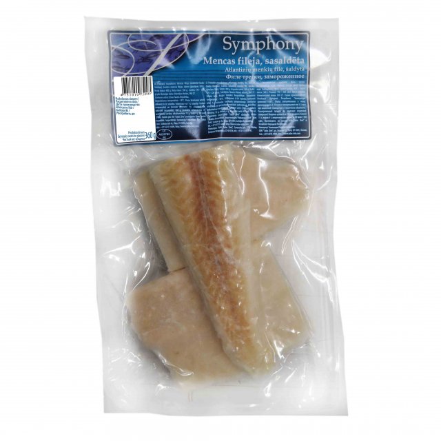 Cod fillet skinless 170/220g, Symphony, 400g, vacuum, 10%, dried weight 360g