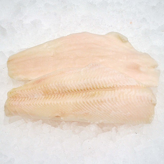 Black Halibut fillets s/less b/less 300/700 gr 20% IQF Holland frozen