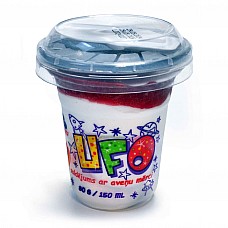 Ice cream "*UFO" with raspberry sauce 30*150ml Ukraine