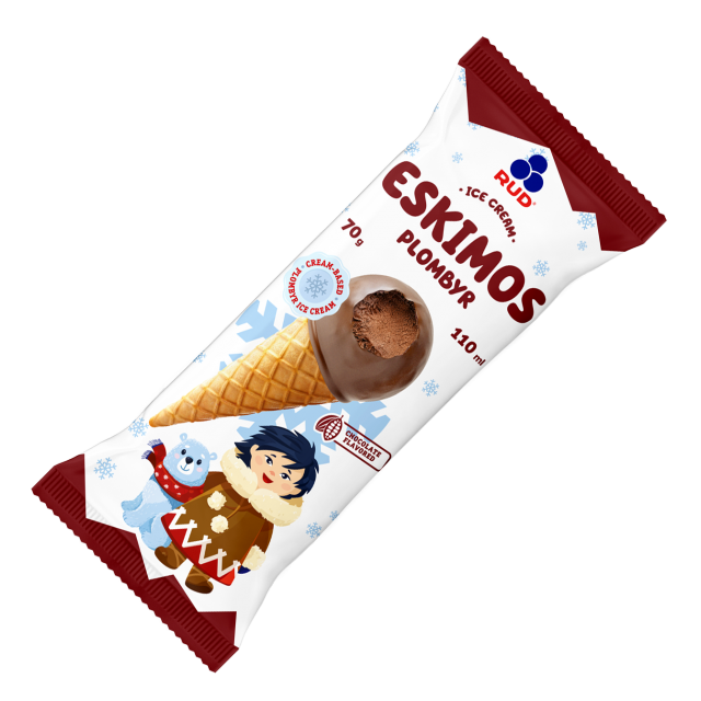 Chocolate  ice cream Eskimos 18*70g/110ml