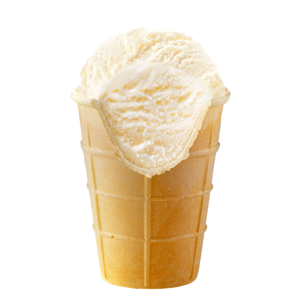 Мороженое в вафельном стаканчике фото