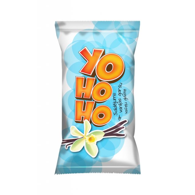 Saldējums vaniļas vafeļu glāzītē "YOHOHO", 65g/120 ml