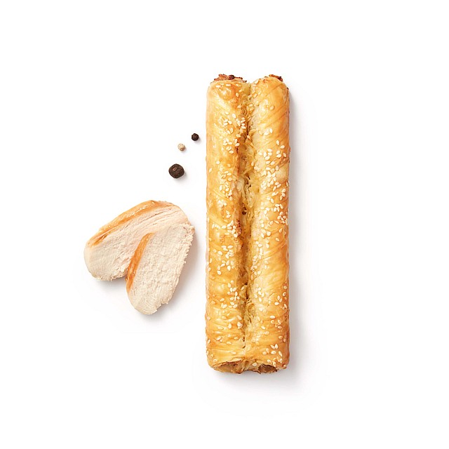 Роллини из слоёного теста с курицей, 120г, замороженный