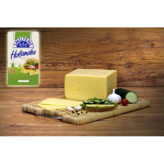 Cheese HOLANDES, 45% fat,(2~5kg) Latvia