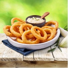 Onion rings battered