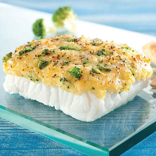 Минтая филе порции с соусом брокколи 200 гр,  Польша , 56%  филе (6,4 кг)