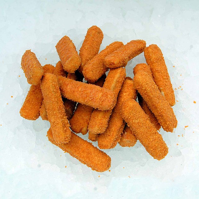 ALASKA POLLOCK FILLET FISH FINGERS 30gr/pcs, A-Grade, 48% fillets, 6kg, Poland
