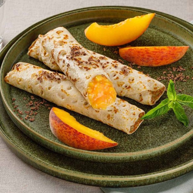 "RolleCrepes" with peaches, 5 kg, frozen