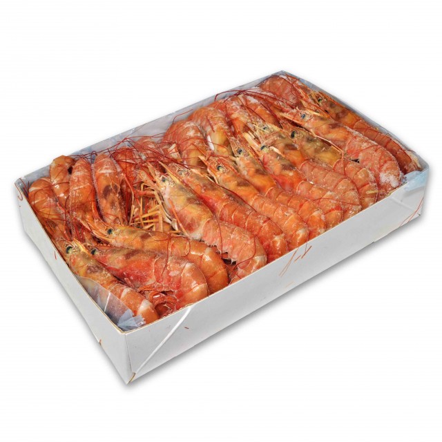 Argentīnas sarkanās garneles, veselas jēlas 10/20 sald., 2kg