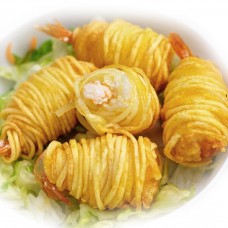 Potato-wrapped shrimps, 1kg