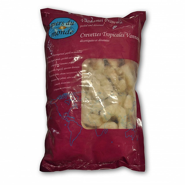 Креветки тигровые б/г, сырые 16/20 Вьетнам (1кг) Easy Peel 20%  Mers du Monde