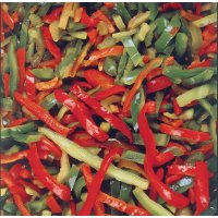 Sliced peppers red/green/yellow (2,5 kg)