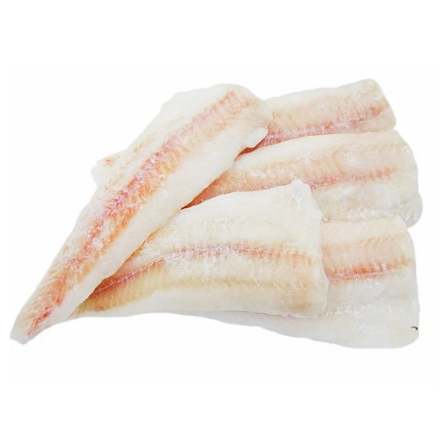 Hake fillets s/less  4-8+oz. (5kg)  China  20%, IQF