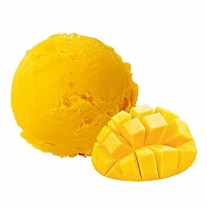 Saldējums ar mango garšu un augļu gabaliņiem "MANGO", 4000 ml