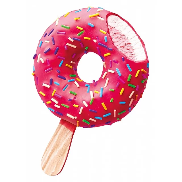 Мороженое "DONUT Ваниль-Клубника" 21x70г/100мл