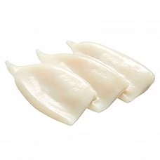 Kalmāra trubiņas bez ādas, tīrītas U10 (Illex) Ķīna (1kg) 25%