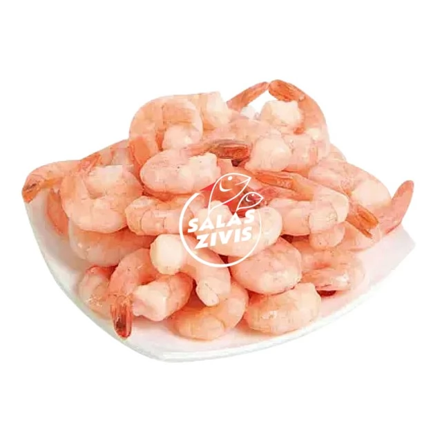 Vannamei cooked and peeled, tail-on 26/30, 1kg, 25%