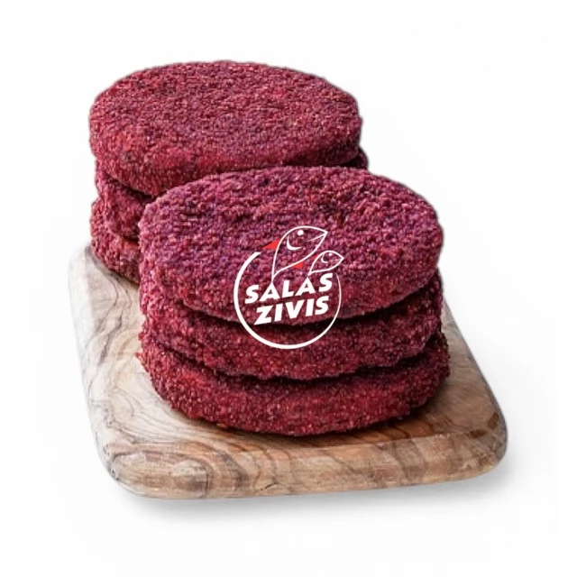 Biešu-lēcu vegānu burgeru kotleti 70gr/gab, Polija, 3kg