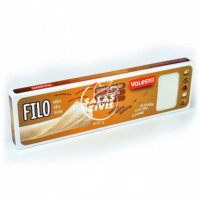 Frozen Light fillo dough for homemade bakery 400gr