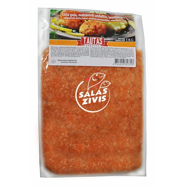 Salmon mince, mechanically separated, frozen (8×1 kg)