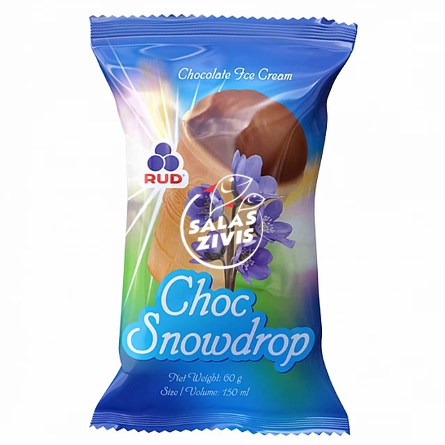 Мороженое шоколадное в вафельном стаканчике  "Подснежник" 50*60g/150g