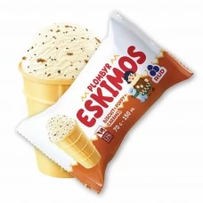 Saldējums "Eskimos" ar cepumu, magoņu un karameļu garšu 30x70g/150ml