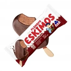 Saldējums "Eskimos" šokolādes ar šokolādes glazūru 30x70g/100ml