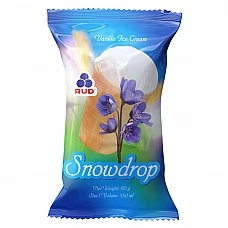 Saldējums vafeļu glāzītē "Sniegpulkstenīte" ar vaniļas garšu 50x60g/150ml