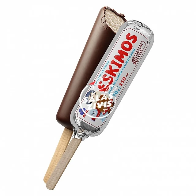 Saldējums Eskimos (lode) plombīra, šokolādes glazūrā 40x70g/110ml