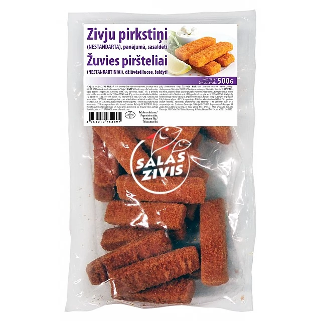 Рыбные пальчики из филе 30 гр/шт, (65 % филе), 8*0,500 кг Германия