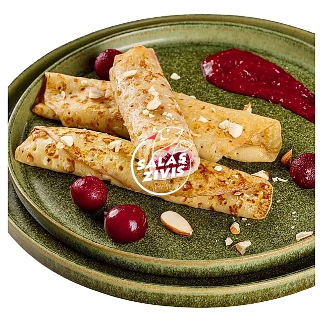 Pankūkas "Franču" ar ķiršu pildījumu ~62gr/gb, Kaste 5kg Pankūkas "Franču" ar ķiršu pildījumu ~62gr/gb, Kaste 5kg