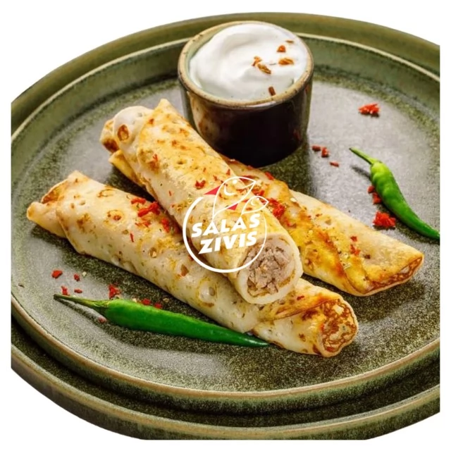 Блинчики с с курицей"Francuzskije",  ~62gr/gb, Коробка 5кг