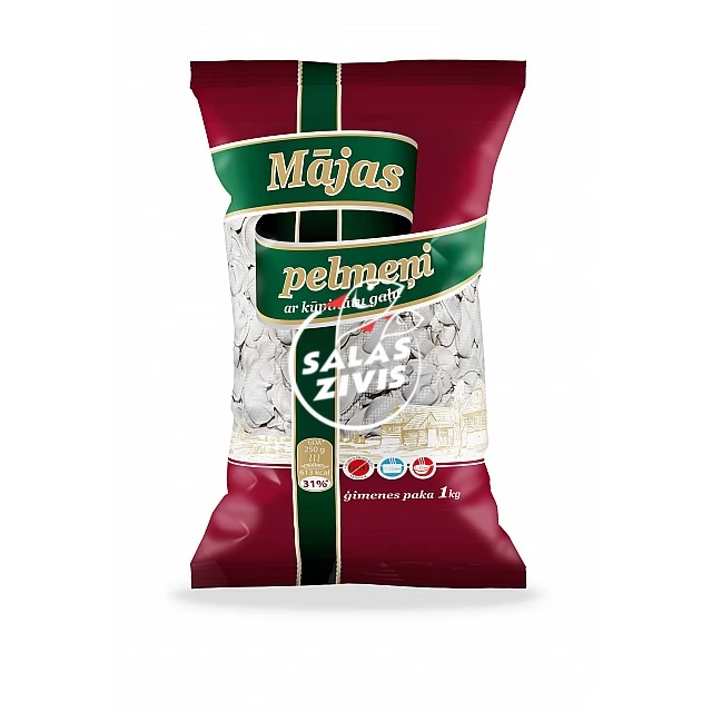 Пельмени с копченым мясом "Семейная упаковка", 12*1kg