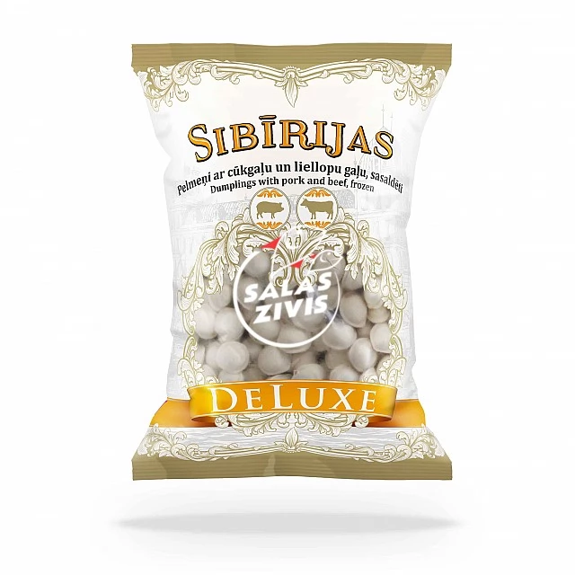 Pelmeņi "DELUXE Sibirskie" ar cūkgaļu un liellopu gaļu 700g