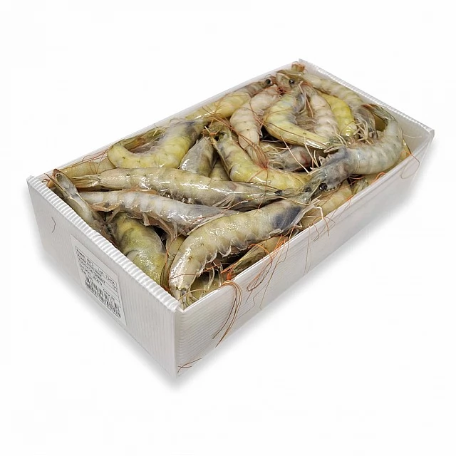 Vannamei head-on, shell-on, raw 30/40, 2kg