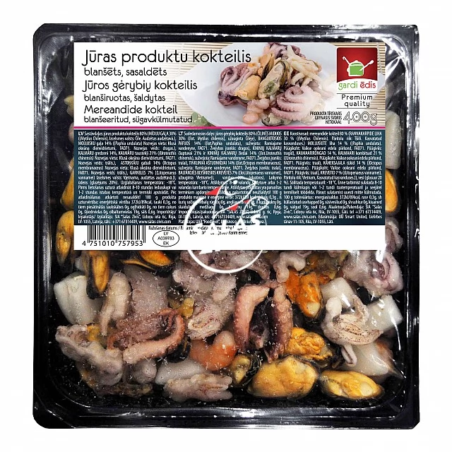 Jūras produktu kokteilis Gardi Ēdis (400g netto)