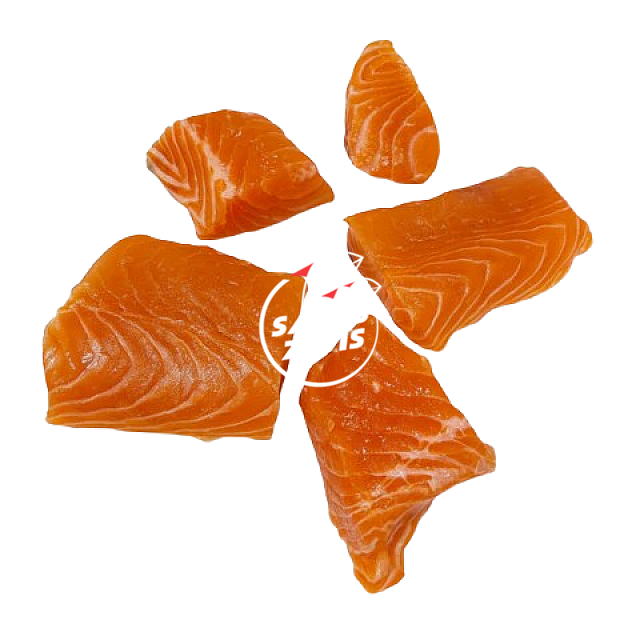 Salmon fillet pieces skinless Mix, Norway frozen 10kg