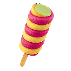 Ice Cream "MIXIE Sweet Cherry-Lime-Raspberry" 24x75g/90ml