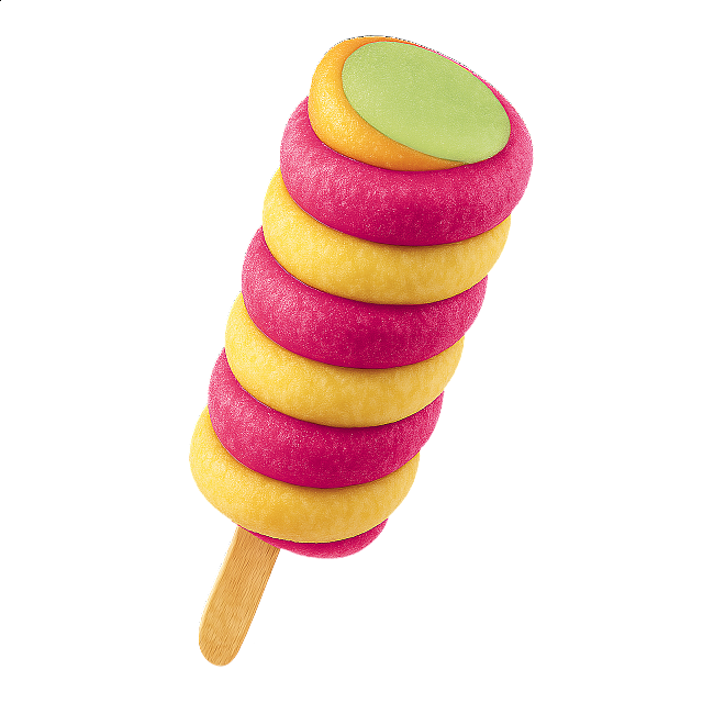 Ice Cream "MIXIE Sweet Cherry-Lime-Raspberry" 24x75g/90ml