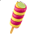 Ice Cream "MIXIE Sweet Cherry-Lime-Raspberry" 24x75g/90ml